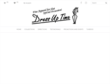 Tablet Screenshot of dressuptimeapparel.com